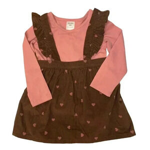 Toddler Girls Dress and Onsie by Okie Dokie Size 24M